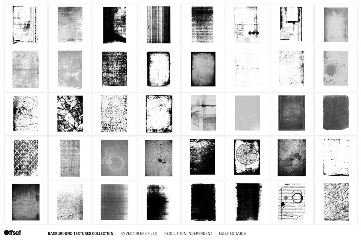 40 Vector Background Textures - Creative Market