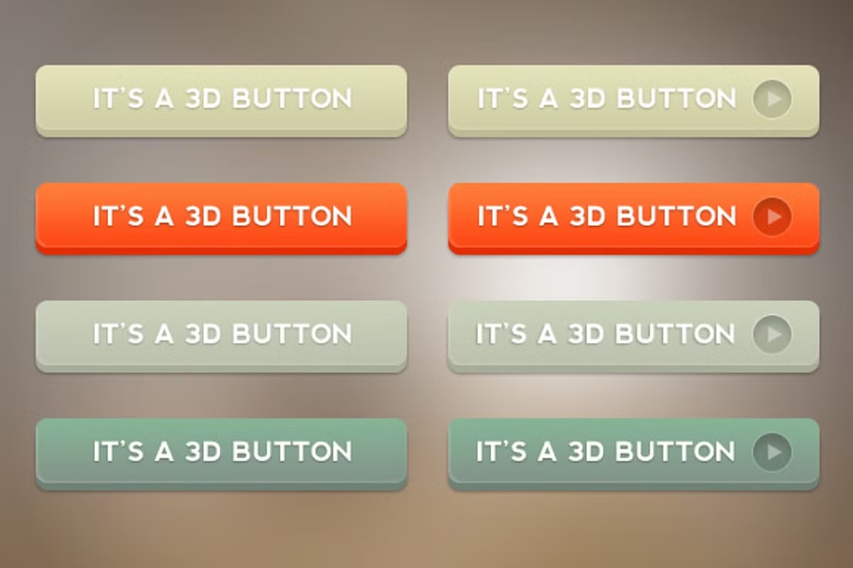 3D Buttons Set