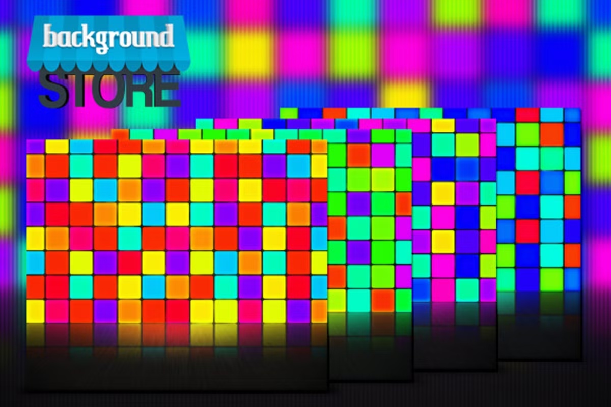 Disco Lights Wall Background