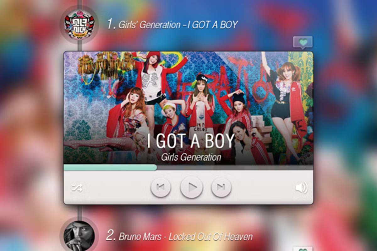 Music Player - Time Line