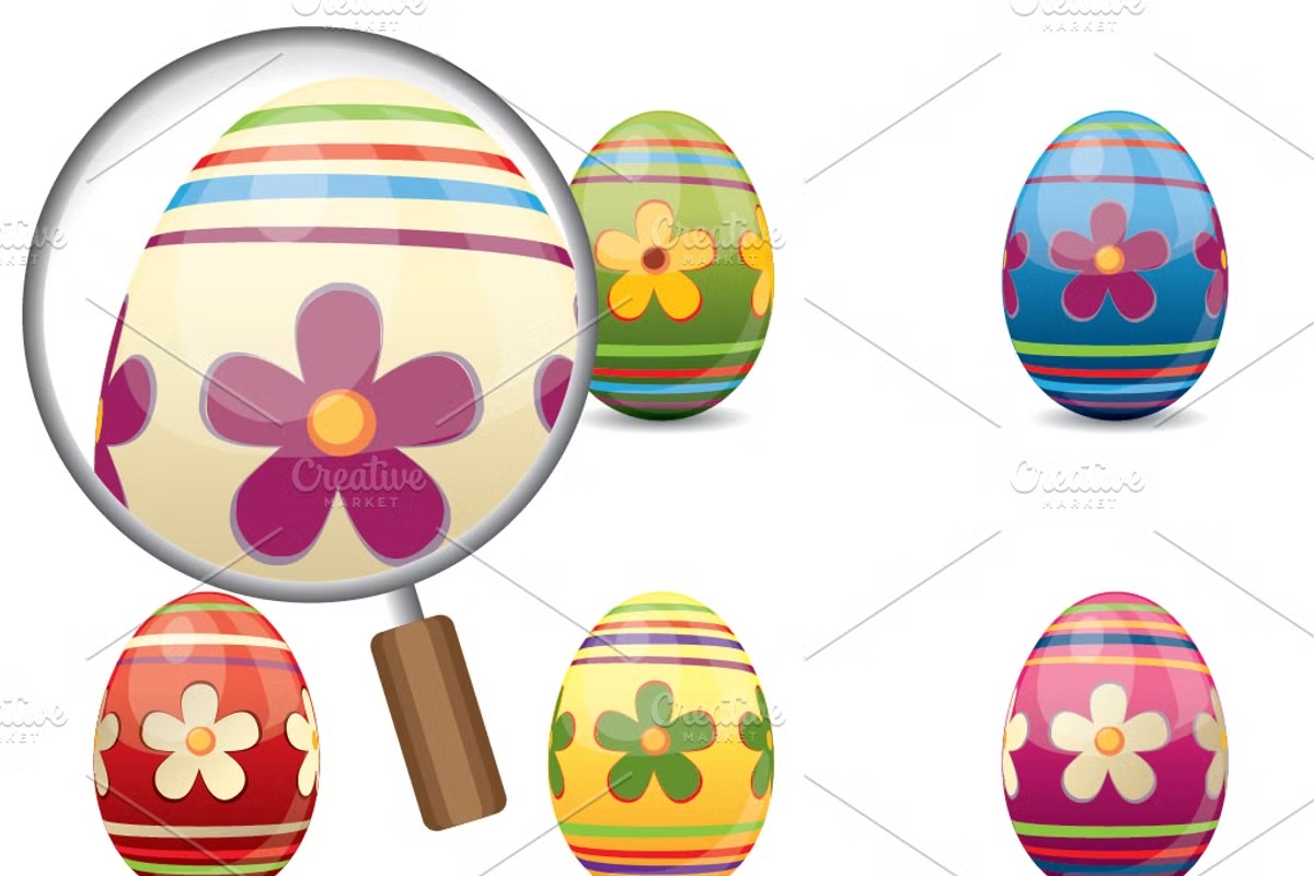 Colored Easter Eggs 3 Colored Easter Eggs