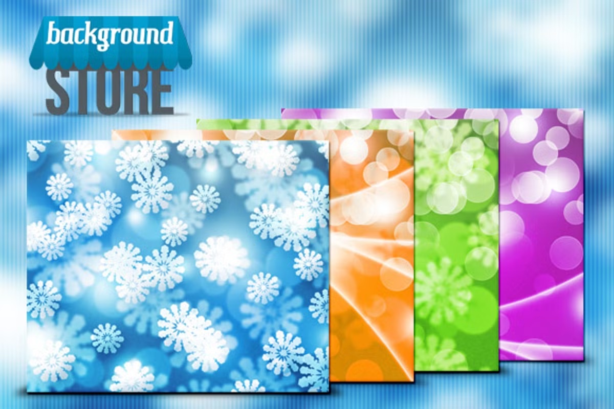 Winter Bokeh Background