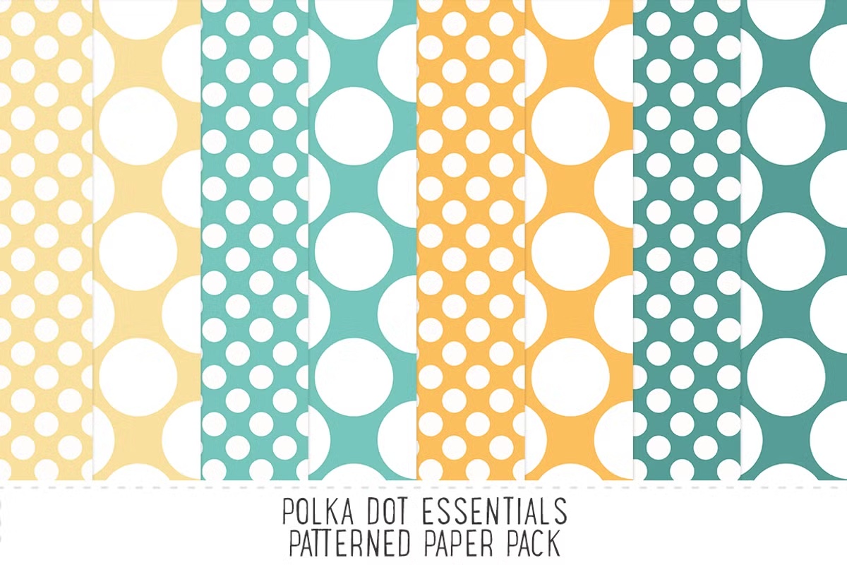 Lemon & Teal Pattern Paper Pack 3 Lemon & Teal Pattern Paper Pack