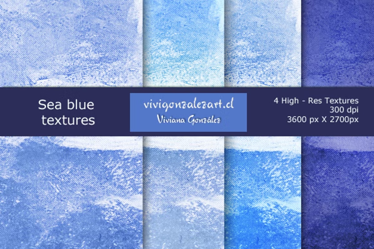 Sea blue textures