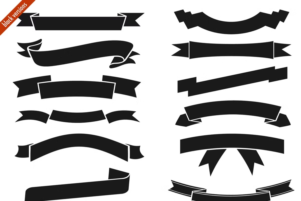 Digital ribbons 3 Digital ribbons