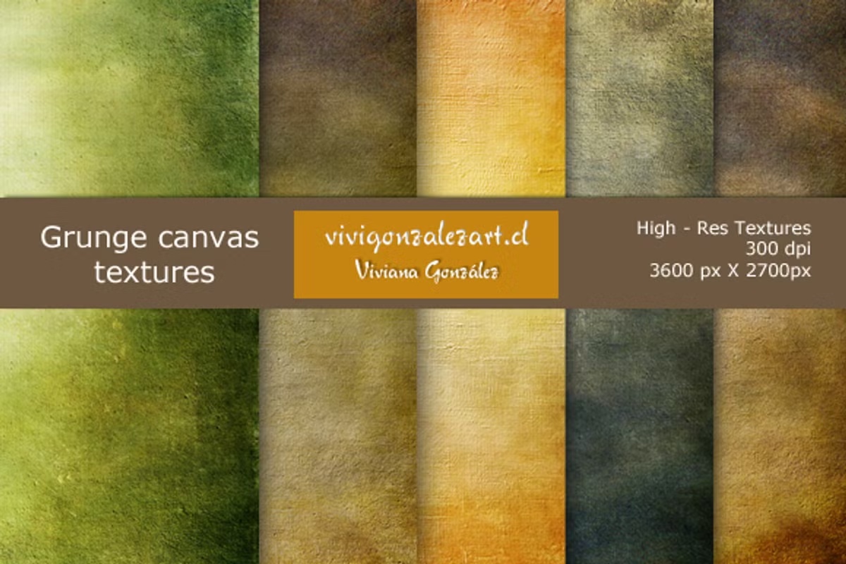 Grunge canvas textures