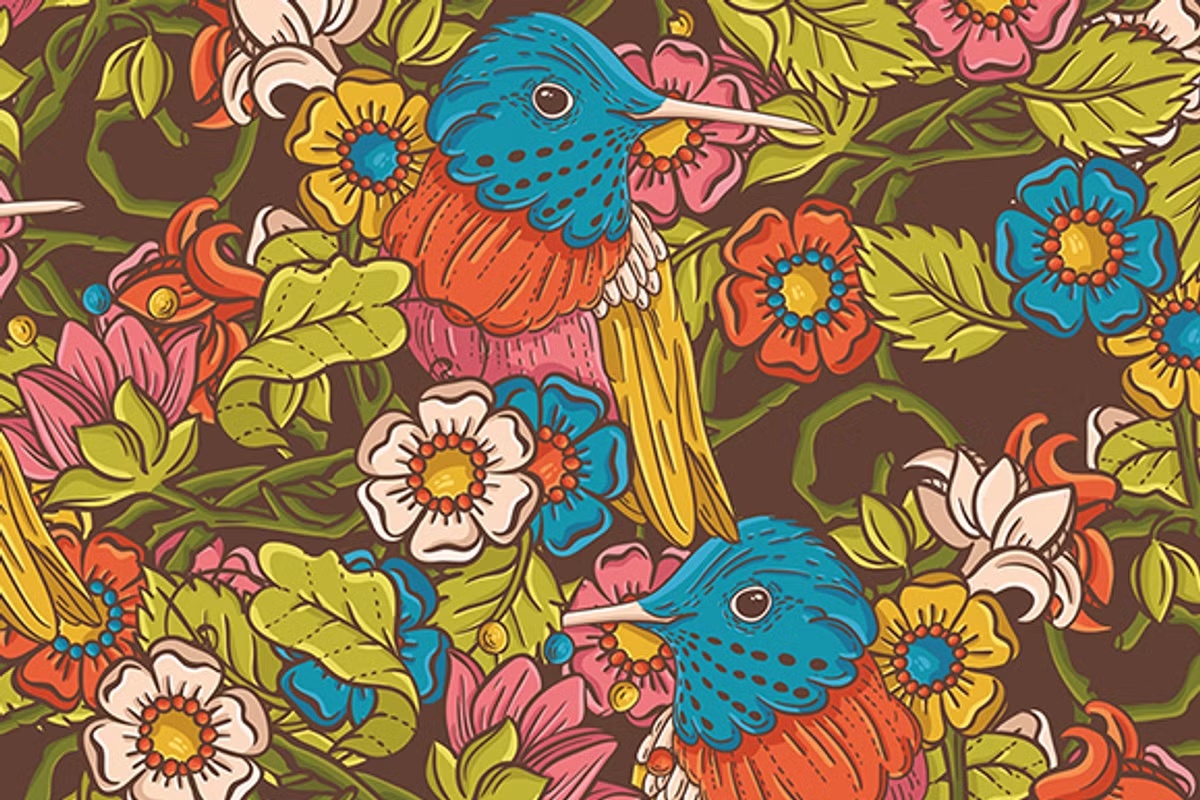 Vintage floral seamless pattern 3 Vintage floral seamless pattern