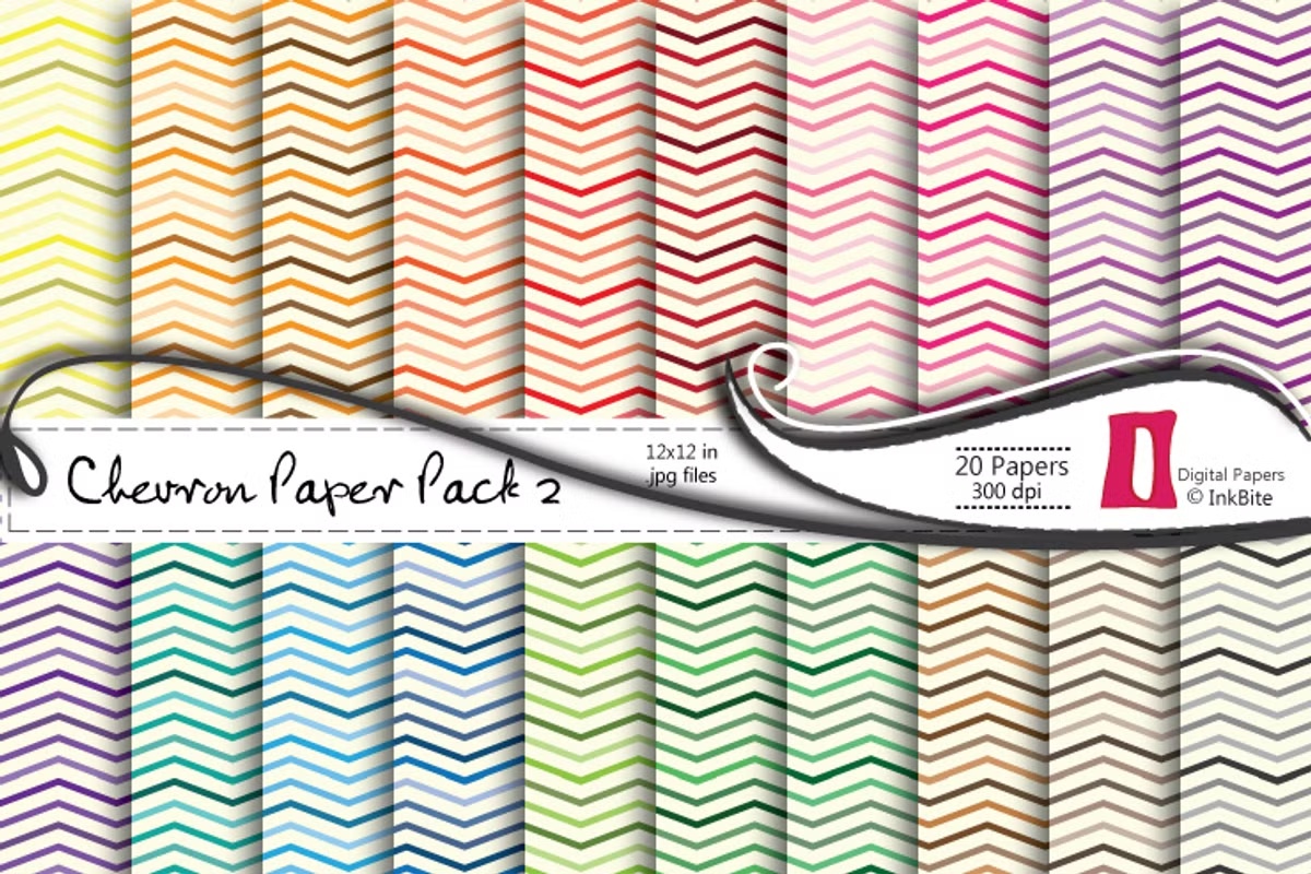 Chevron 2 Digital Paper Pack