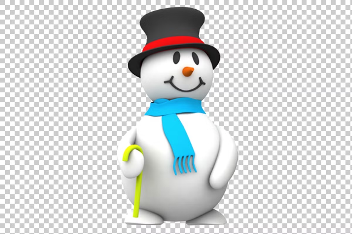 Snowman - 3D Render PNG
