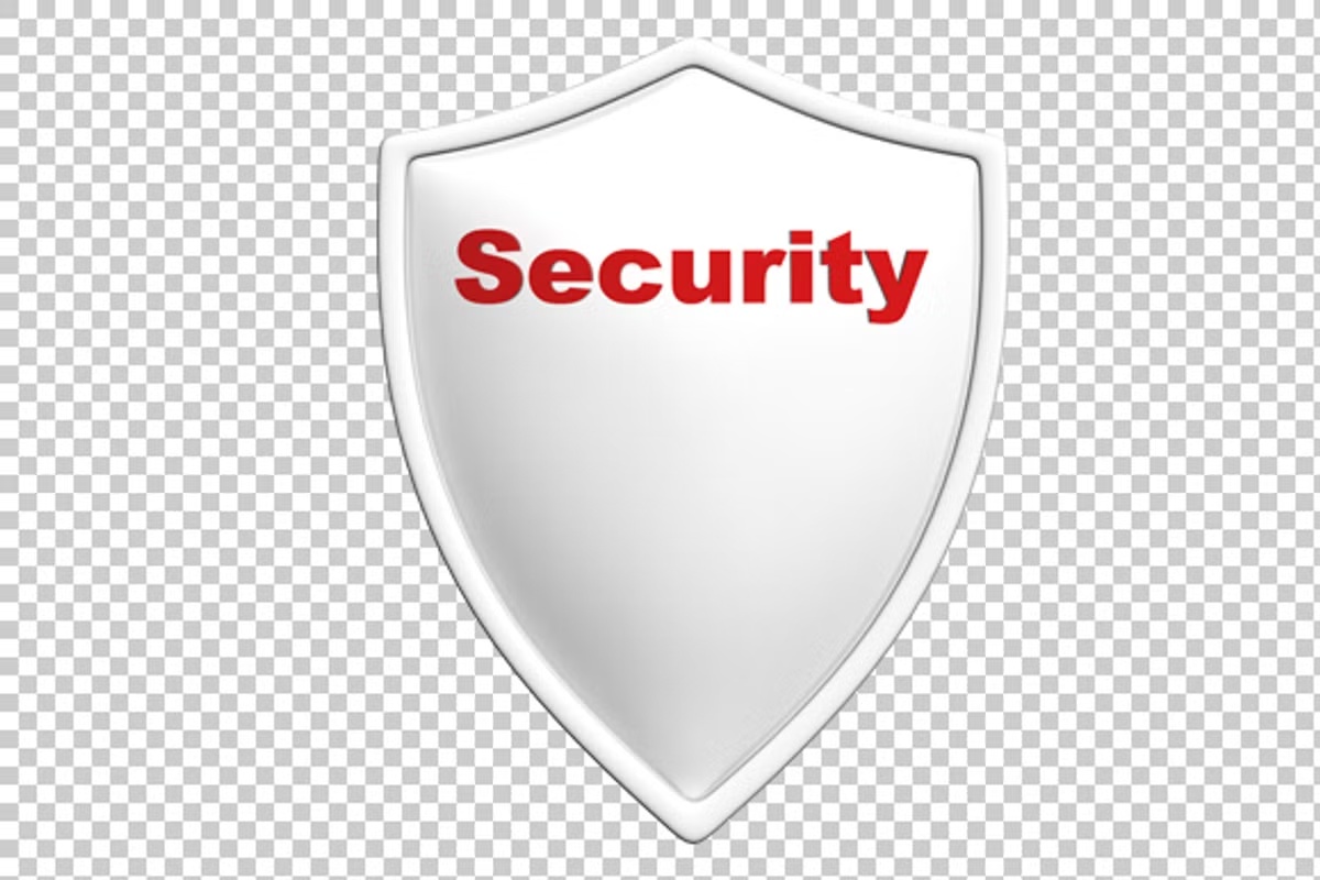 Security Shield - 3D Render PNG
