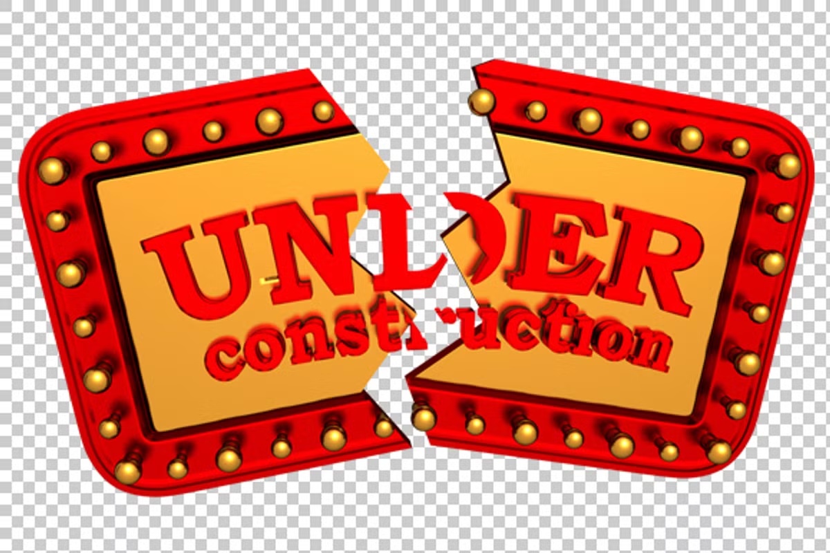 Under Construction - 3D Render PNG