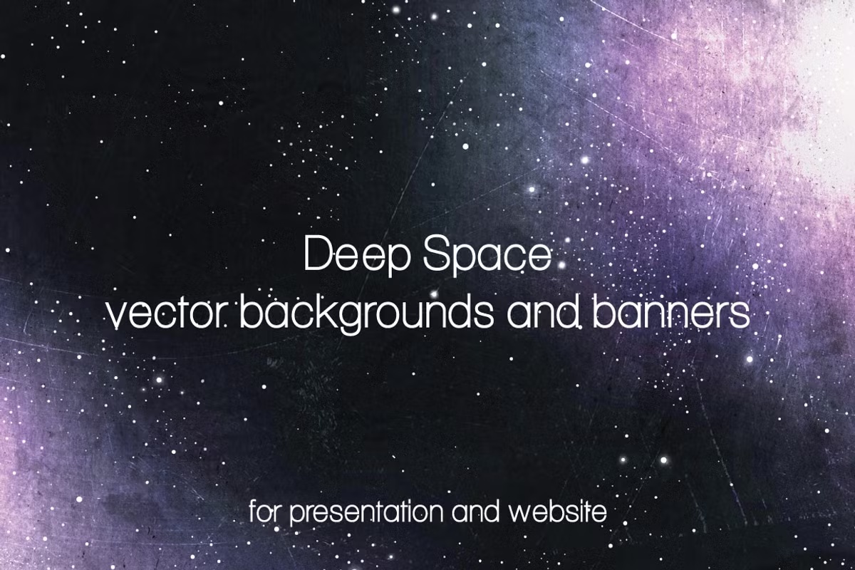 Deep Space backgrounds and banners