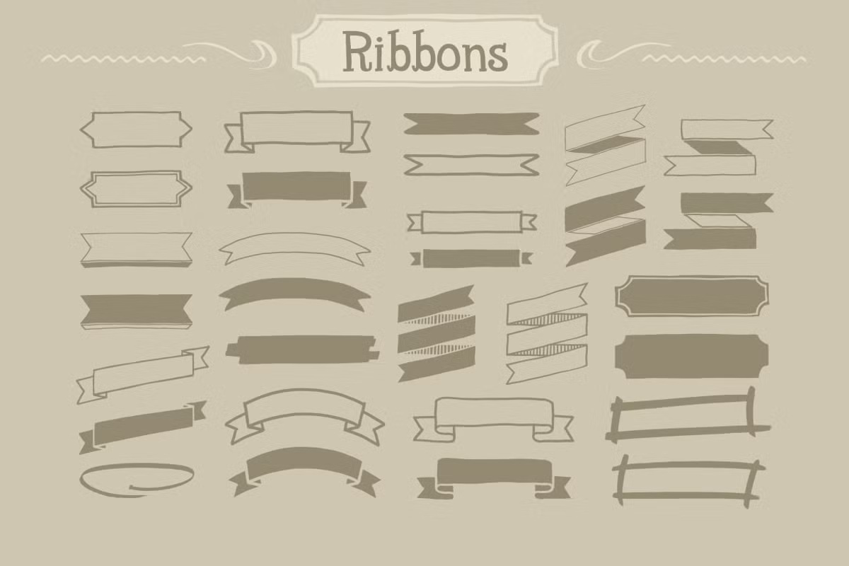 120 Handwritten Decorative Shapes 01 3 120 Handwritten Decorative Shapes 01