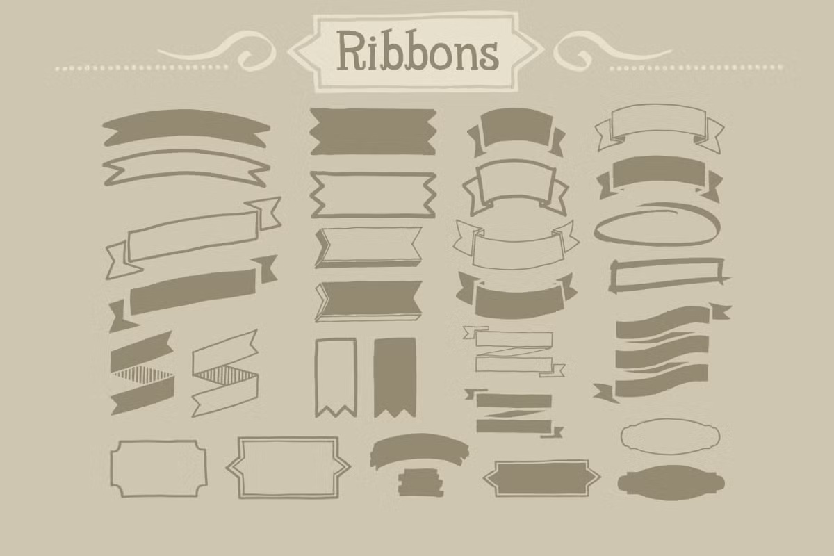 120 Handwritten Decorative Shapes 02 3 120 Handwritten Decorative Shapes 02