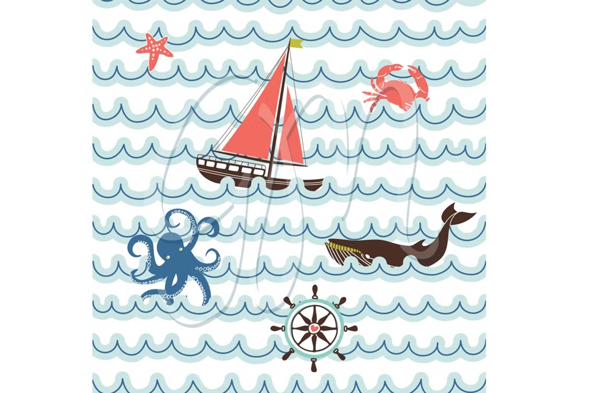 10 Nautical digital papers + 2 cards 4 10 Nautical digital papers + 2 cards