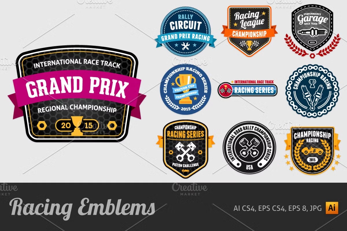 Racing emblems