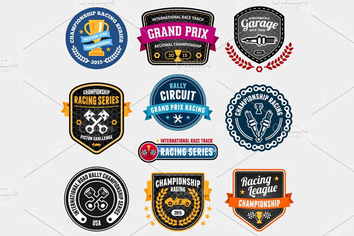 Racing emblems 3 Racing emblems