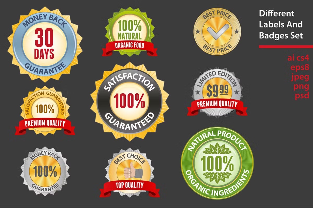 Badges set